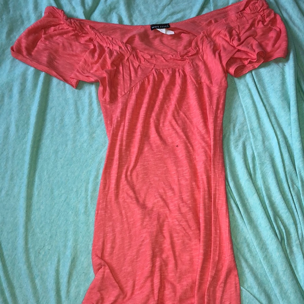 Coral, sexy, yet cute, and stylish shirt